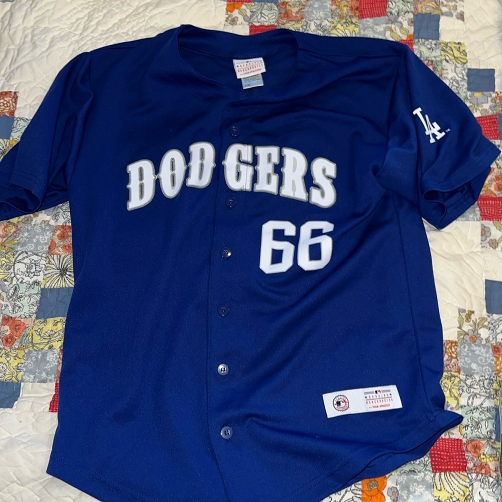 LA Dodgers baseball team athletics jersey 66 Puig